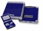Blue Carbon Fiber Weave Game Boy Advance SP Skin