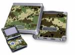 Digital Woodland Camo Game Boy Advance SP Skin