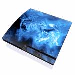 Blue Quantum Waves PlayStation 3 Slim Skin