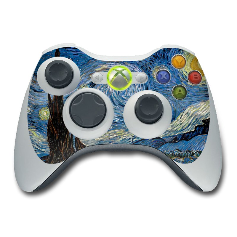 Starry Night Xbox 360 Controller Skin Covers Xbox 360 Controller for